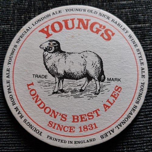 Youngs export beer mat cat - export, uk