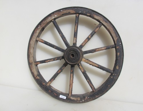 Antique wooden wagon wheel - wooden,