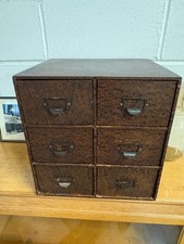 Superb Vintage Winel six drawer card index cabinet desktop office file ￼