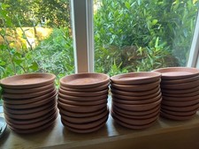 Round Traditional Terracotta Plant Pot Saucers | 17cm Pack of 20