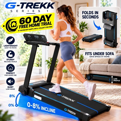Trekk folding treadmill - g-trekk,