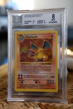 Charizard Shadowless Base Set Holo 4/102 Beckett BGS 8