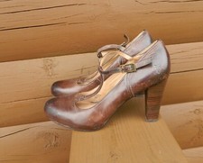 Vtg Frye Heel Miranda T-Strap