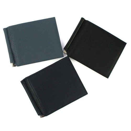 Leather money clip - clip, wallet