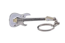 Steve Vai Signature Ibanez JEM7 Electric Guitar polished silver-plated keyring