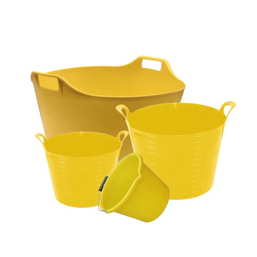 Yellow flexi tub heavy - yellow,