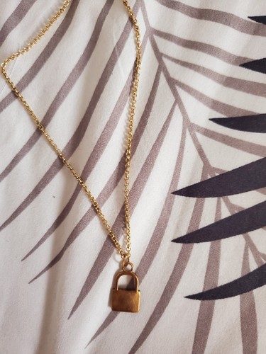 Padlock necklace - padlock,