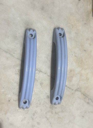 Pair baby blue bakelite door - pair,