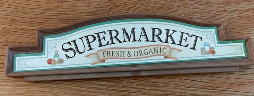 Sylvanians supermarket sign - sylvanians,