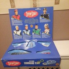 The Vintage 1993 Captain Scarlet SPECTRUM COMMAND TEAM Boxed With 5 Vehicles. 