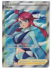 Pokémon TCG Skyla Shining Fates Holo Ultra Rare Full Art Card 072/072