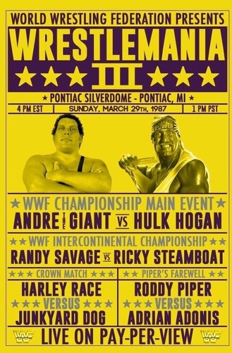 1987 wrestlemania poster - wrestlemania,