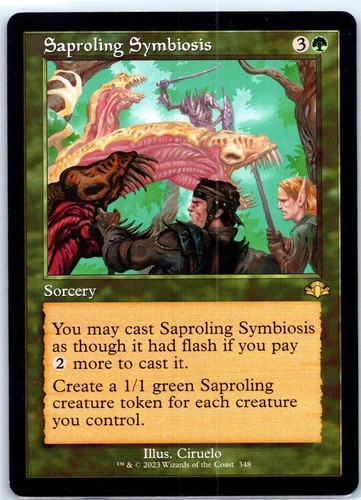 Saproling symbiosis retro - saproling, (retro