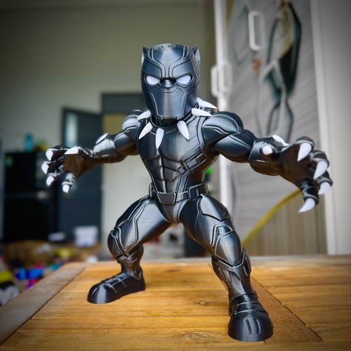 Black panther figure print - panther, 3d