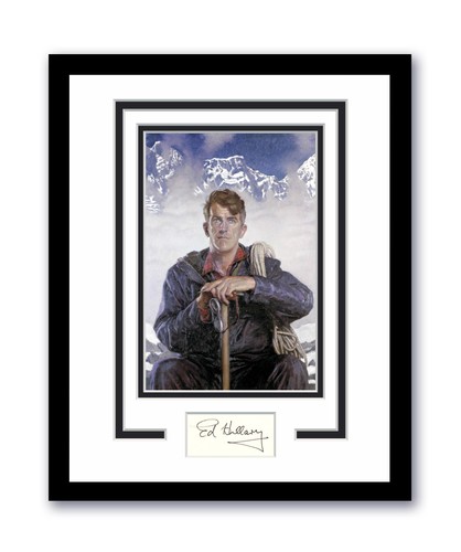 Sir edmund hillary autographed - sir,