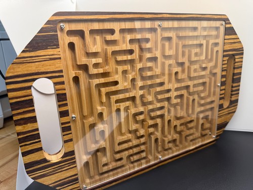 Cnc machined maze wooden - cnc,