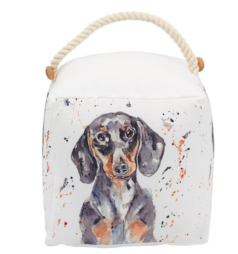 Dachshund dog cube doorstop - dog,