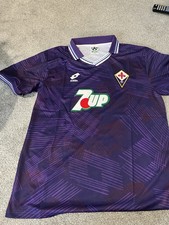 Men’s Fiorentina Home Retro Re Make Football Top. Size XXL.
