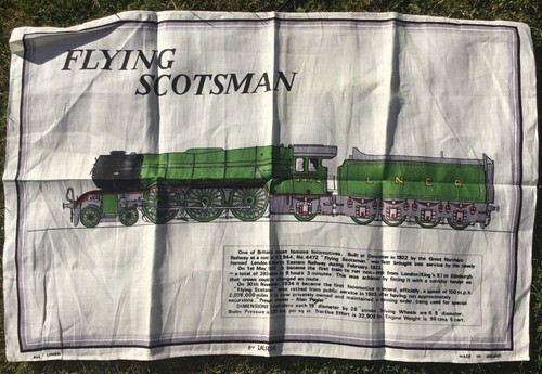 Vintage tea towel flying - vintage,