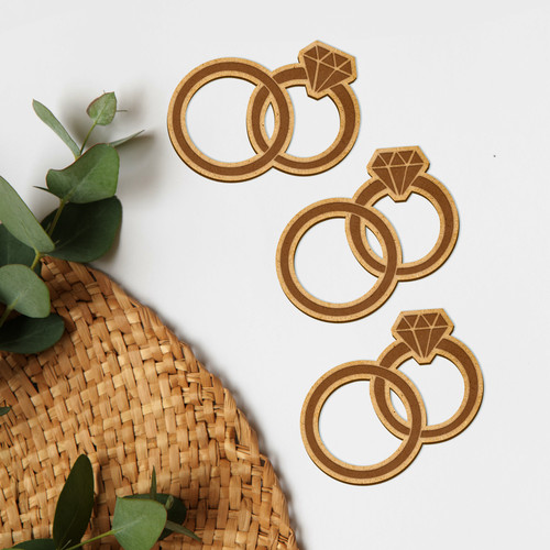 Mdf wedding ring craft blanks - wedding,