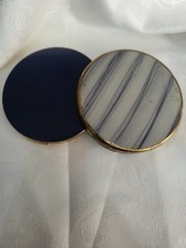 Two Vintage Blue Tones Powder
