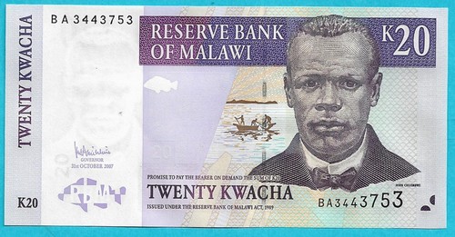 Malawi kwacha 52c 2007 - malawi, 20