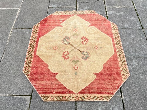 Vintage turkish oushak rug - vintage,