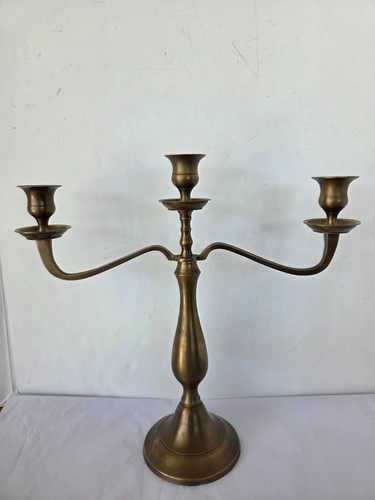 Vintage arm brass candelabra - vintage,