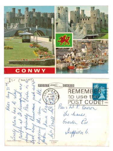Vintage postcard conwy - vintage,