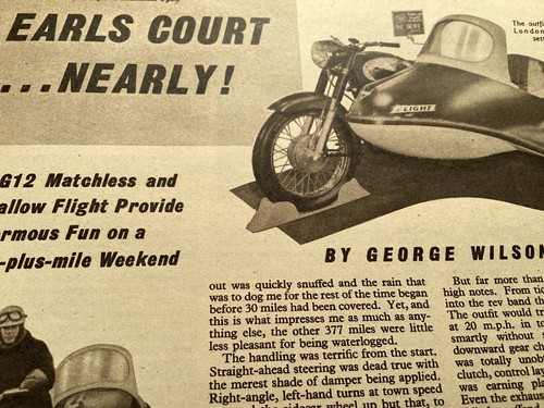 Matchless g12 earls court - court, bike