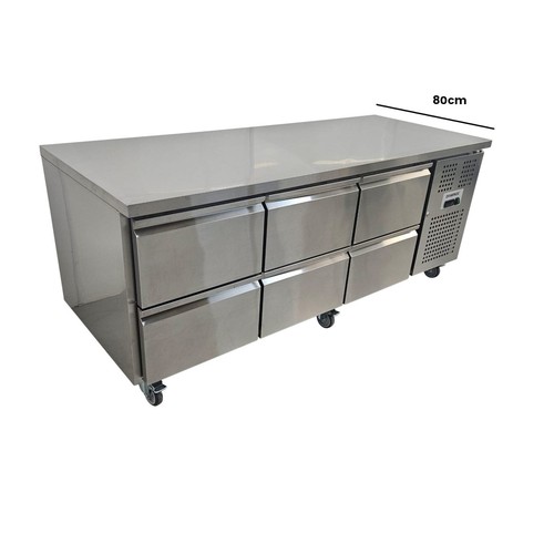 Drawer bench prep fridge - bench,