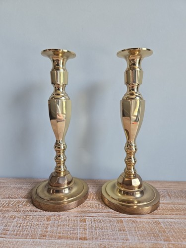 Vintage pair marked brass - pair,