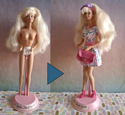 Avon spring petals barbie - spring, nude