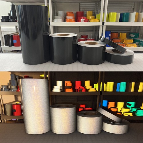 Black reflective tape 680 - reflective, 3m