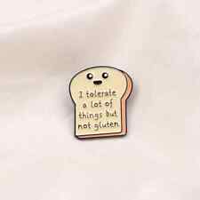 Gluten Free Enamel Pin Fun Badge Brooch Small Gift Idea Celiac