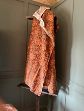 William Morris ‘Wey’ Pattern Fabric 178 x 356 cms Orange Colourway