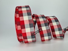 Christmas Ribbon Wired Edge
