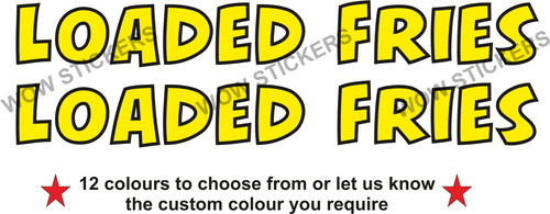 Loaded fries stickers - 2,