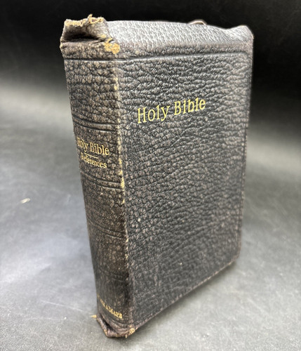 Antique bible 1913 leather - 1913,