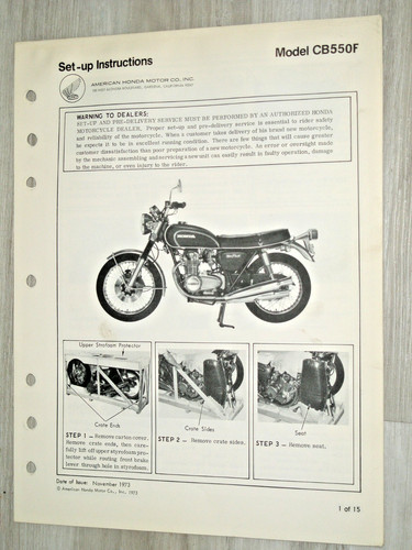 1975 honda cb550f 550 four - 1975,