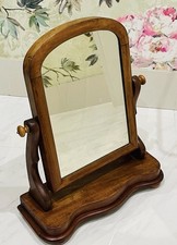 Edwardian Free Standing Dressing Table Mirror: Antique Gentlemans Shaving Mirror