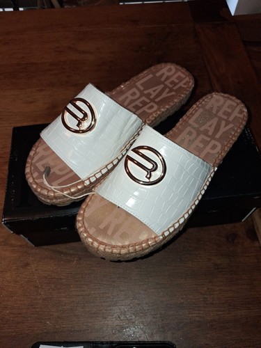 Women white leather replay - women's,