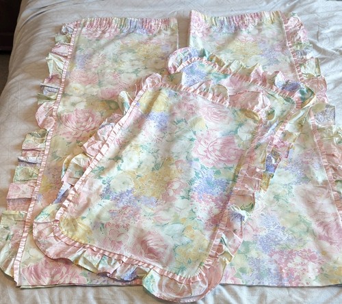 Vantona pastel floral ruffle - vantona,
