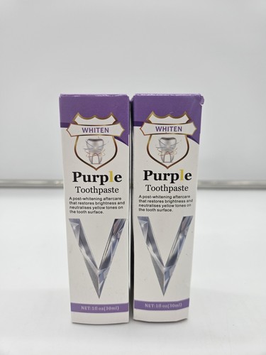 Purple toothpaste whiten - 2x,