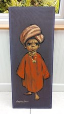 Barry Leighton-Jones Painting - Young Indian boy - 84cm tall