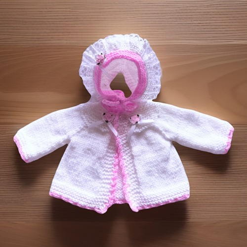 Hand knitted newborn reborn - hand,