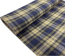 Green Wool Check Fabric
