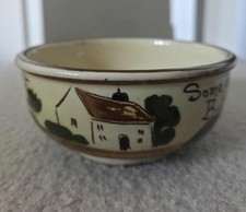Aller Vale Motto Ware Pottery Bowl - Cottage, Vintage
