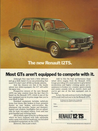 Renault original 1972 - ts,