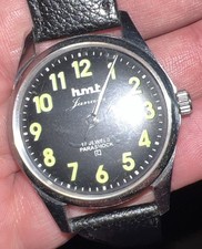 VINTAGE HMT JANATA MANUAL WATCH  REF PARASHOCK SERVICED GOOD CONDITION